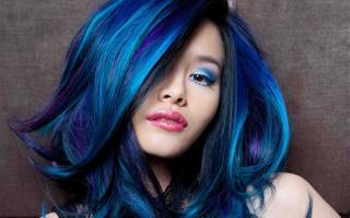 Как получить синюю краску для волос. Как покрасить волосы в синий цвет