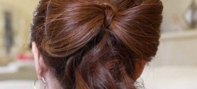 Как сделать бантик из волос. Прическа «бант из волос
