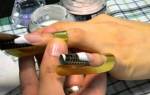 Как нарастить ногти гелем самой. Наращивание акрилом: подробная инструкция. Инструменты для наращивания ногтей в домашних условиях