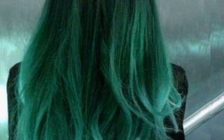 Как сделать зеленые волосы. Зеленая краска для волос: какую выбрать? Как покрасить волосы в зеленый басмой и зеленкой